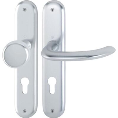 Hoppe, Türgriff + Türgarnitur, Langschildgarnitur Marseille 53/273P/1138 Aluminium F1 PZ 72 mm DIN links / rechts (Türschildgarnitur) Hoppe, Türgriff + Türgarnitur, Langschildgarnitur Marseille 53/273P/1138 Aluminium F1 PZ 72 mm DIN links / rechts (Türschildgarnitur)