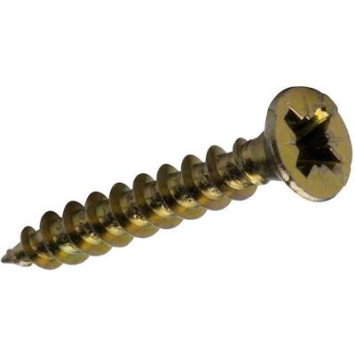 Haushalt, Dübel, CHIPBOARD SCREW 3.0X35 YLW ZP 25PCS G1 (25 Stk.) Haushalt, Dübel, CHIPBOARD SCREW 3.0X35 YLW ZP 25PCS G1 (25 Stk.)
