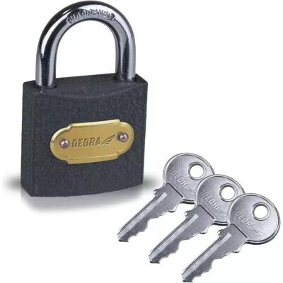 Dedra, Vorhängeschloss, Gusseisen-Vorhängeschloss 30mm, 11U100 Dedra, Vorhängeschloss, Gusseisen-Vorhängeschloss 30mm, 11U100
