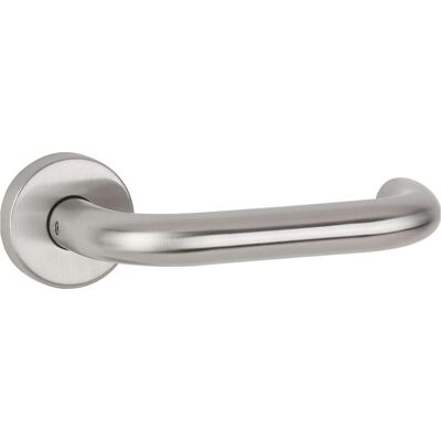 Tecwerk, Türgriff + Türgarnitur, Drückergarnitur Basic 01 Edelstahl 60 Edelstahl matt U-Form WC DIN links / rechts D/D Tecwerk, Türgriff + Türgarnitur, Drückergarnitur Basic 01 Edelstahl 60 Edelstahl matt U-Form WC DIN links / rechts D/D