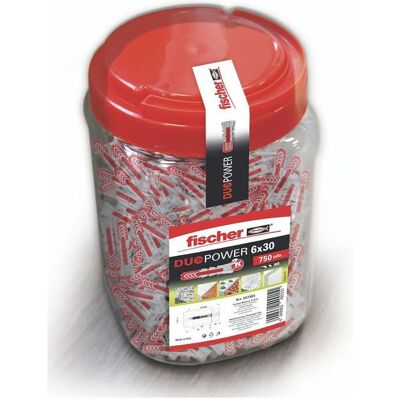 Fischer, Dübel, Stollen duopower Ø 6 x 30 mm (750 Stk.) Fischer, Dübel, Stollen duopower Ø 6 x 30 mm (750 Stk.)