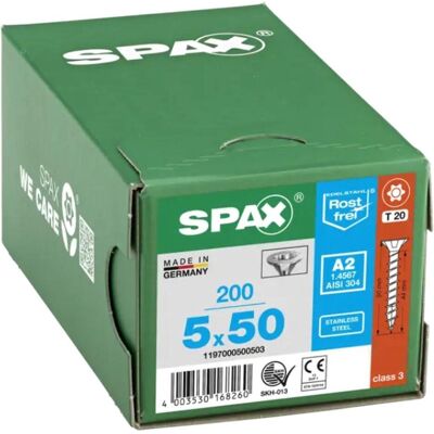 Spax, Schrauben, Edelstahlschraube (180 Schrauben pro Stück) Spax, Schrauben, Edelstahlschraube (180 Schrauben pro Stück)