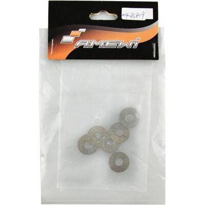 Amewi, Muttern + Unterlegscheiben, 8509 Shimscheiben 6.2x17x0.3mm 6 Stück Amewi, Muttern + Unterlegscheiben, 8509 Shimscheiben 6.2x17x0.3mm 6 Stück