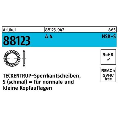 TECKENTRUP - 88123 A 4 - NSK-S 8 - Locking washer TECKENTRUP - 88123 A 4 - NSK-S 8 - Locking washer