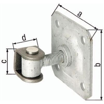 GAH, Zubehör Türbeschlag, Torband 100x100x37x30mm Stahl roh GAH, Zubehör Türbeschlag, Torband 100x100x37x30mm Stahl roh