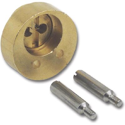 Junie, Türschloss + Schliesszylinder, 7638 ASS Verlängerung für Zylindereinsatz L 7, 5 mm, Messing blank Junie, Türschloss + Schliesszylinder, 7638 ASS Verlängerung für Zylindereinsatz L 7, 5 mm, Messing blank
