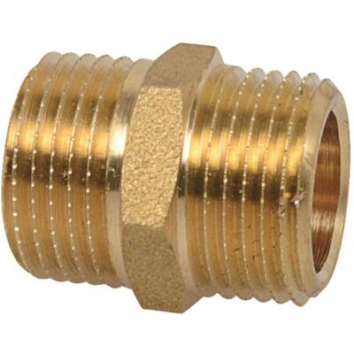 Magni, Rohrverbindungstechnik, MS Doppelnippel, blank, 3/4"AG (Doppelnippel) Magni, Rohrverbindungstechnik, MS Doppelnippel, blank, 3/4"AG (Doppelnippel)