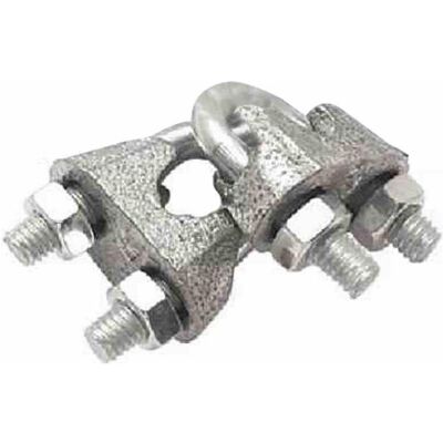 Posamo Drahtseilklemme - M5 1/4" - Zink - Kabelbefestigung - Sicherheitsstandard Posamo Drahtseilklemme - M5 1/4" - Zink - Kabelbefestigung - Sicherheitsstandard