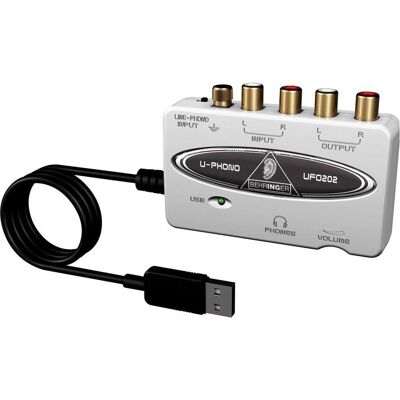 Behringer Ufo202 (USB), Audio Interface, Weiss Behringer Ufo202 (USB), Audio Interface, Weiss
