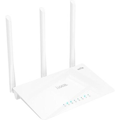 Hoco Headphone with microphone wireless router WiFi4 HI30 white, Router, Weiss Hoco Headphone with microphone wireless router WiFi4 HI30 white, Router, Weiss