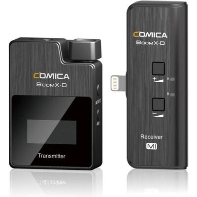 Comica BoomX-D MI1 Microphone-Set For iPhone - 1 Transmitter, Mikrofon Comica BoomX-D MI1 Microphone-Set For iPhone - 1 Transmitter, Mikrofon