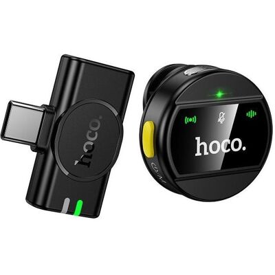 Hoco Other Computer Accessory Wireless microphone USB C L21 black, Mikrofon Hoco Other Computer Accessory Wireless microphone USB C L21 black, Mikrofon