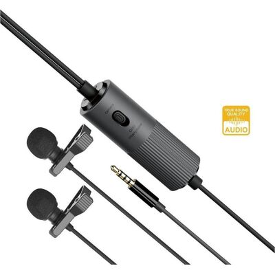 Godox LMD-40C Dual podwójny mikrofon krawatowy (4m), Mikrofon Godox LMD-40C Dual podwójny mikrofon krawatowy (4m), Mikrofon