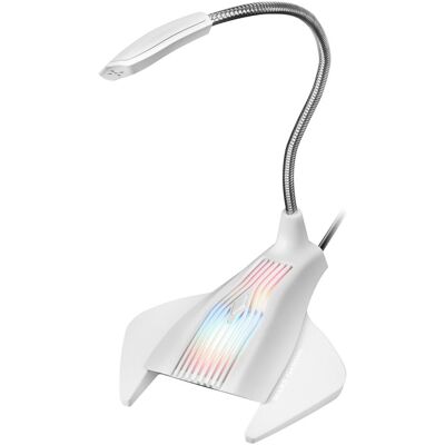 Mars Gaming Microphone Sur Pied Mmic RGB (Blanc), Mikrofon Mars Gaming Microphone Sur Pied Mmic RGB (Blanc), Mikrofon
