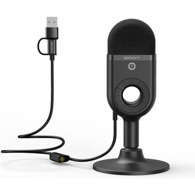 SmallRig 3491 Simorr Wave U1 USB Condenser Microphone (Black), Mikrofon SmallRig 3491 Simorr Wave U1 USB Condenser Microphone (Black), Mikrofon