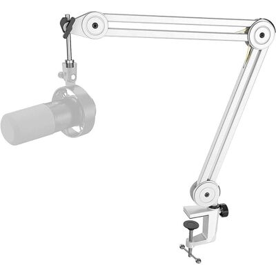Fifine Universeller Mikrofonstativ-Boomarm, Mikrofonständer, Weiss Fifine Universeller Mikrofonstativ-Boomarm, Mikrofonständer, Weiss