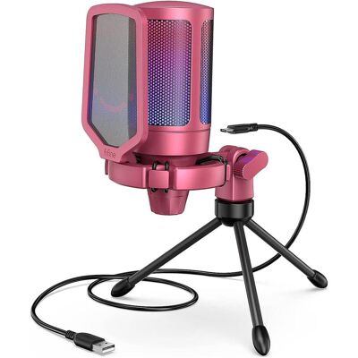 Fifine A6V USB RGB Gaming Mic, Mikrofon Fifine A6V USB RGB Gaming Mic, Mikrofon