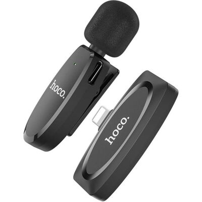 Hoco Mikrofonas L15 Lightning juodas, Mikrofon Hoco Mikrofonas L15 Lightning juodas, Mikrofon