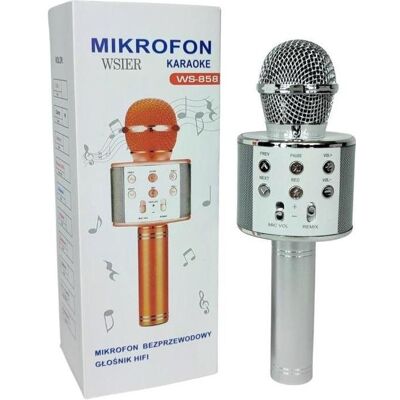 K&K & K Toy Mikrofon JYWK369-2 Silber, Mikrofon K&K & K Toy Mikrofon JYWK369-2 Silber, Mikrofon