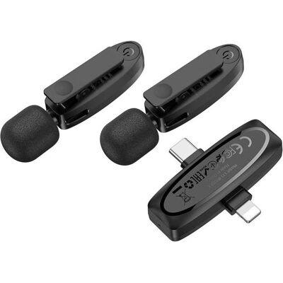 Hoco L15, USB-C / Lightning, 2-Pack, Mikrofon Hoco L15, USB-C / Lightning, 2-Pack, Mikrofon