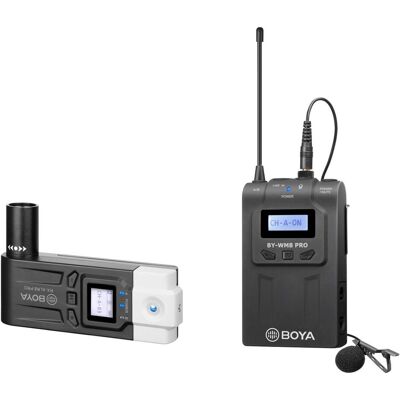 Boya Drahtloses Mikrofon - UHF Dual-Kanal System für Video & Audio Boya Drahtloses Mikrofon - UHF Dual-Kanal System für Video & Audio