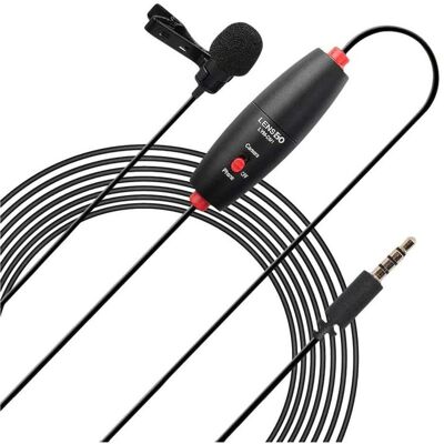 Lensgo Profesjonalny Dynamiczny Mikrofon Krawatowy Lavalier Mini Jack 3,5mm / Lym-dm1, Mikrofon Lensgo Profesjonalny Dynamiczny Mikrofon Krawatowy Lavalier Mini Jack 3,5mm / Lym-dm1, Mikrofon