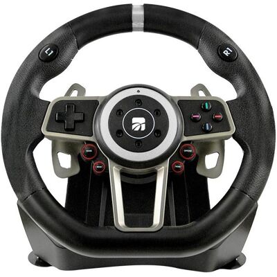 Xtreme Suzuka Racing Wheel 900° Black Analog/Digital Steering + Pedals Nintendo Switch, PC, PlaySta (PC, PS4, Switch, Xbox One S), Gaming Controller, Schwarz Xtreme Suzuka Racing Wheel 900° Black Analog/Digital Steering + Pedals Nintendo Switch, PC, PlaySta (PC, PS4, Switch, Xbox One S), Gaming Controller, Schwarz