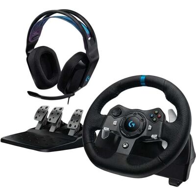 Logitech G G920 Driv Force Rac Wheel-Plugc (PC, Xbox One S, Xbox Series S, Xbox Series X), Gaming Controller, Schwarz Logitech G G920 Driv Force Rac Wheel-Plugc (PC, Xbox One S, Xbox Series S, Xbox Series X), Gaming Controller, Schwarz