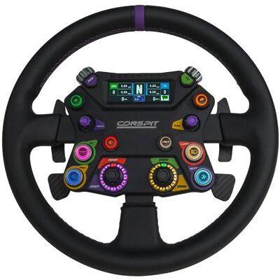 Conspit 310 APEX Lenkrad, ARGB, 2,99”-Display, Dual-Paddles - schwarz, 310mm (PC), Gaming Controller, Schwarz Conspit 310 APEX Lenkrad, ARGB, 2,99”-Display, Dual-Paddles - schwarz, 310mm (PC), Gaming Controller, Schwarz