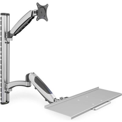 Digitus Flexibler Arbeitsplatz,Wandm. (Wand, 27", 8 kg), Monitor Halterung, Silber Digitus Flexibler Arbeitsplatz,Wandm. (Wand, 27", 8 kg), Monitor Halterung, Silber