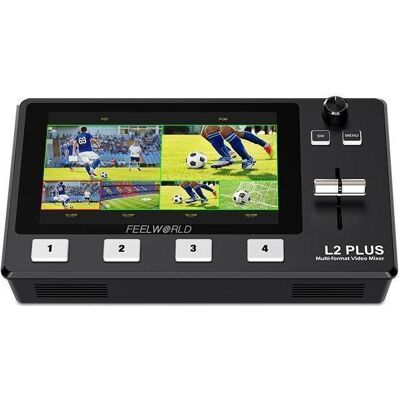 Feelworld L2 Plus HDMI Live Stream Switcher - Video Monitor Feelworld L2 Plus HDMI Live Stream Switcher - Video Monitor