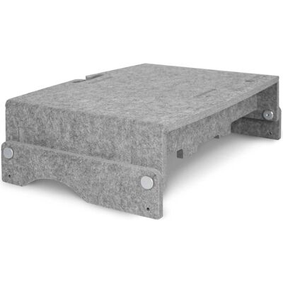 Bakker Elkhuizen Monitorständer Q-Riser 110 Circular, grau retail (Tisch, 17", 10 kg), Monitor Halterung, Grau Bakker Elkhuizen Monitorständer Q-Riser 110 Circular, grau retail (Tisch, 17", 10 kg), Monitor Halterung, Grau