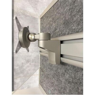 Hammerbacher Monitorhalterung - Verstellbar, Silber - Bis zu 7 kg Hammerbacher Monitorhalterung - Verstellbar, Silber - Bis zu 7 kg