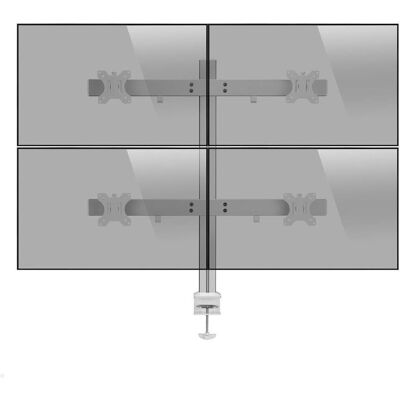 MonLines MTH012 2+2 Monitorhalterung für 4 Monitore bis 32Zoll, silber (Tisch, 32", 8 kg), Monitor Halterung, Silber MonLines MTH012 2+2 Monitorhalterung für 4 Monitore bis 32Zoll, silber (Tisch, 32", 8 kg), Monitor Halterung, Silber