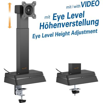 myWall My Wall "HL66-1L" Monitorhalterung (Tisch, 32", 27 kg), Monitor Halterung, Schwarz myWall My Wall "HL66-1L" Monitorhalterung (Tisch, 32", 27 kg), Monitor Halterung, Schwarz