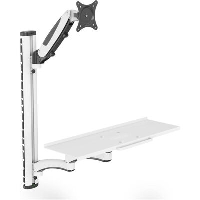 Digitus Arbeitsplatz (Monitor, Tastatur) Wandmontage (Wand, 32", 8 kg), Monitor Halterung, Schwarz, Weiss Digitus Arbeitsplatz (Monitor, Tastatur) Wandmontage (Wand, 32", 8 kg), Monitor Halterung, Schwarz, Weiss