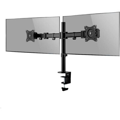 MonLines MTH011 schwenkbare Monitorhalterung für 2 Monitore bis 27Zoll (Tisch, 27", 16 kg), Monitor Halterung, Schwarz MonLines MTH011 schwenkbare Monitorhalterung für 2 Monitore bis 27Zoll (Tisch, 27", 16 kg), Monitor Halterung, Schwarz