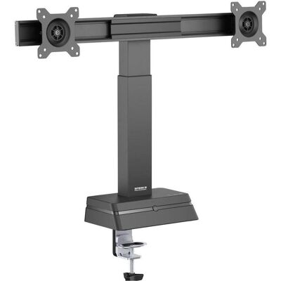 SpeaKa Professional SP-EMS-100 2fach Monitor-Standfuss 43.2 cm 17 (Tisch, 27", 10 kg), Monitor Halterung, Schwarz SpeaKa Professional SP-EMS-100 2fach Monitor-Standfuss 43.2 cm 17 (Tisch, 27", 10 kg), Monitor Halterung, Schwarz