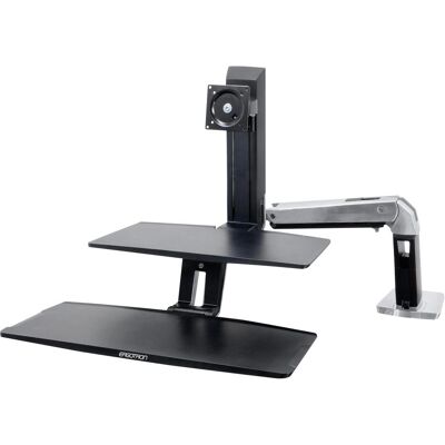 Ergotron desk stand, WorkFit-A, drop down LD, keyboard, LCD, adjustable, 24 inch lift (Tisch, 24", 9.10 kg), Monitor Halterung, Schwarz Ergotron desk stand, WorkFit-A, drop down LD, keyboard, LCD, adjustable, 24 inch lift (Tisch, 24", 9.10 kg), Monitor Halterung, Schwarz