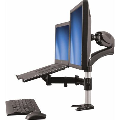 StarTech One Touch (Tisch, 27", 8 kg), Monitor Halterung, Silber, Schwarz StarTech One Touch (Tisch, 27", 8 kg), Monitor Halterung, Silber, Schwarz