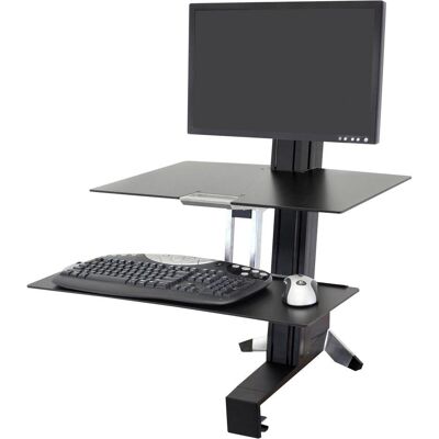 Ergotron WorkFit-S, Monitor Erhöhung, Schwarz Ergotron WorkFit-S, Monitor Erhöhung, Schwarz