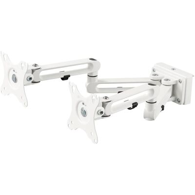 Deltaco Office Delo-0158 Weiß Monitorarm - Verstellbar, VESA, Platzsparend Deltaco Office Delo-0158 Weiß Monitorarm - Verstellbar, VESA, Platzsparend