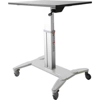StarTech Mobiler Sitz-/Steh-Arbeitsplatz, Monitor Erhöhung, Schwarz, Silber StarTech Mobiler Sitz-/Steh-Arbeitsplatz, Monitor Erhöhung, Schwarz, Silber