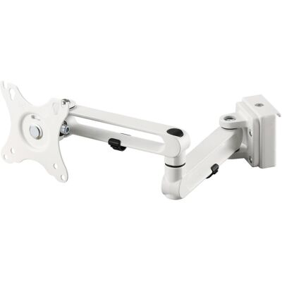 Deltaco Weiße Monitorhalterung - Kippbar, Drehbar, Rotierbar - 17-32" - Platzsparend Deltaco Weiße Monitorhalterung - Kippbar, Drehbar, Rotierbar - 17-32" - Platzsparend
