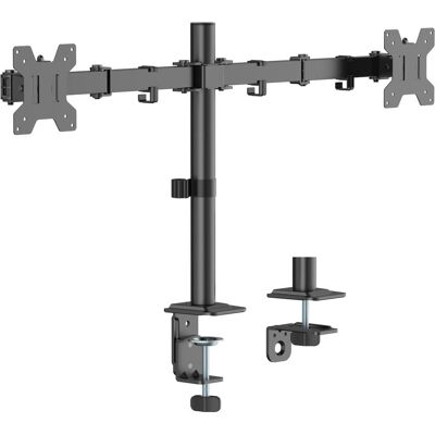 Equip Tischhalterung 17"-32"/2TFT 360° Gelenkig 10Kg schwarz (Tisch, 32", 20 kg), Monitor Halterung, Schwarz Equip Tischhalterung 17"-32"/2TFT 360° Gelenkig 10Kg schwarz (Tisch, 32", 20 kg), Monitor Halterung, Schwarz