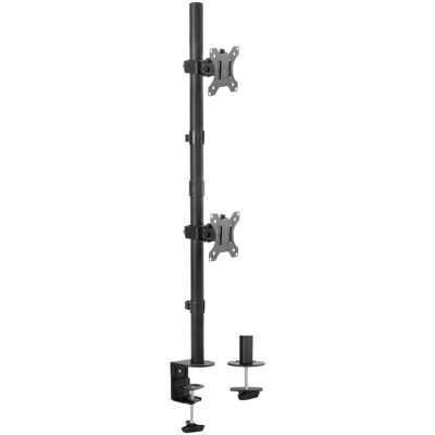 Mozi Basic Tower Stand -p??yt??jalka kahdelle n??yt??lle (Tisch), Monitor Halterung, Schwarz Mozi Basic Tower Stand -p??yt??jalka kahdelle n??yt??lle (Tisch), Monitor Halterung, Schwarz