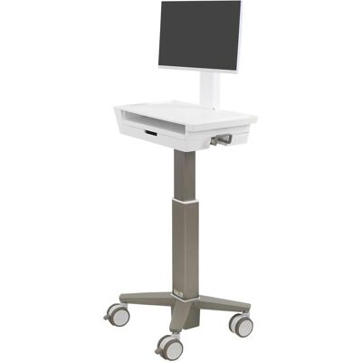 Ergotron CareFit Slim 2.0 - Wagen für All-In-One / Monitor (light-duty) (Boden, 27", 14.50 kg), Monitor Halterung, Weiss Ergotron CareFit Slim 2.0 - Wagen für All-In-One / Monitor (light-duty) (Boden, 27", 14.50 kg), Monitor Halterung, Weiss