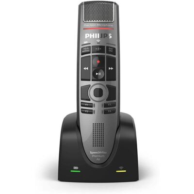 Philips SpeechMike Premium Air SMP4000, Diktiergerät, Weiss, Schwarz, Grau, Silber Philips SpeechMike Premium Air SMP4000, Diktiergerät, Weiss, Schwarz, Grau, Silber