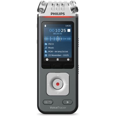 Philips DVT 8115 (8 GB), Diktiergerät, Schwarz, Grau Philips DVT 8115 (8 GB), Diktiergerät, Schwarz, Grau