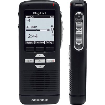 Grundig Digta 7 Digitales Diktiergerät - Type 702 (2 GB), Diktiergerät, Schwarz Grundig Digta 7 Digitales Diktiergerät - Type 702 (2 GB), Diktiergerät, Schwarz